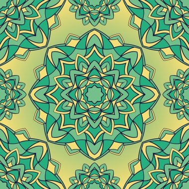 Mandalalar basit vintage desen.