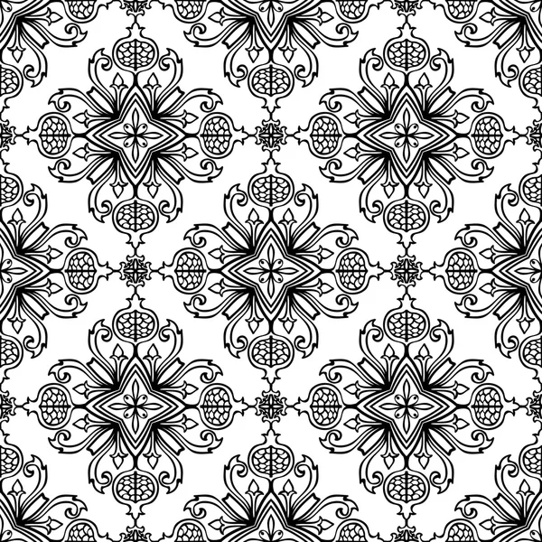 Decoratieve bloemmotief. — Stockvector