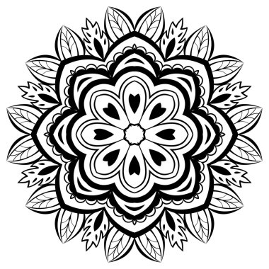 basit çiçek mandala.