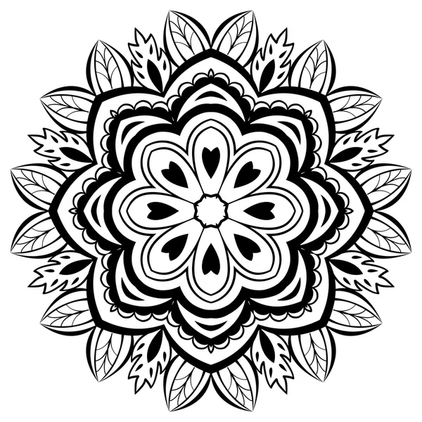 Mandala floral simples . — Vetor de Stock
