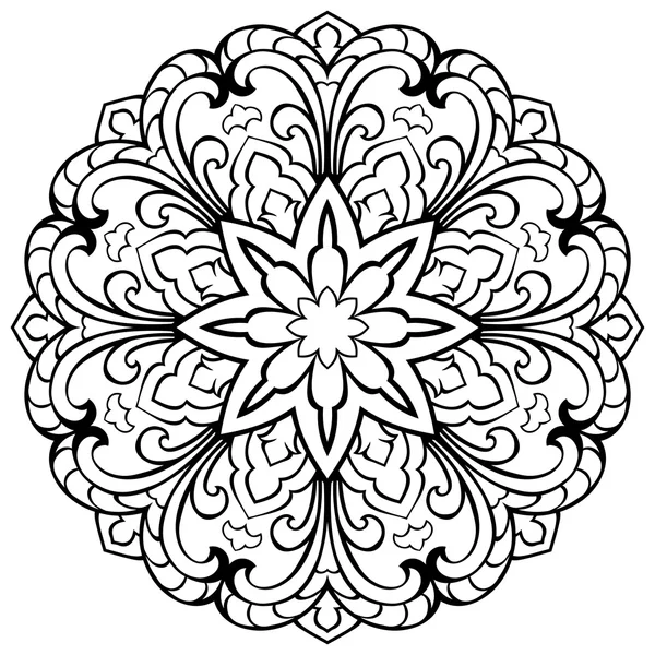 Oost-contour mandala. — Stockvector