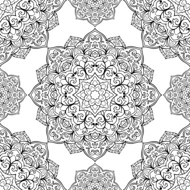 Mandalalar seamless modeli. 