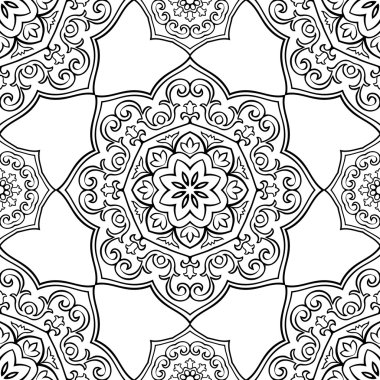 Mandalalar seamless modeli. 