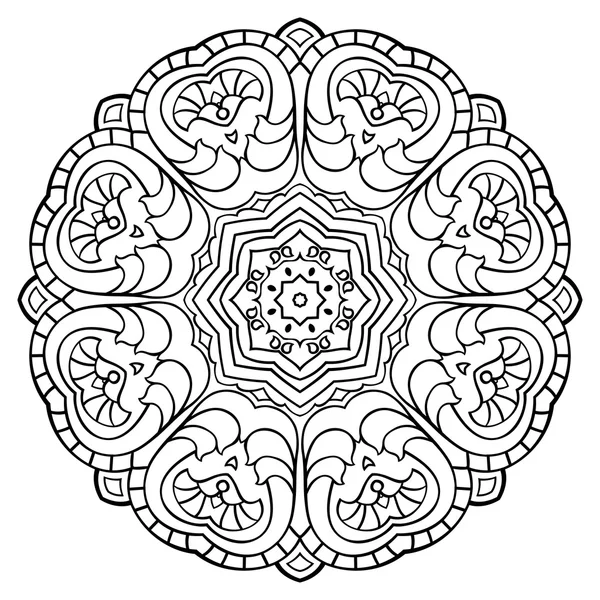 Mandala abstrait simple . — Image vectorielle