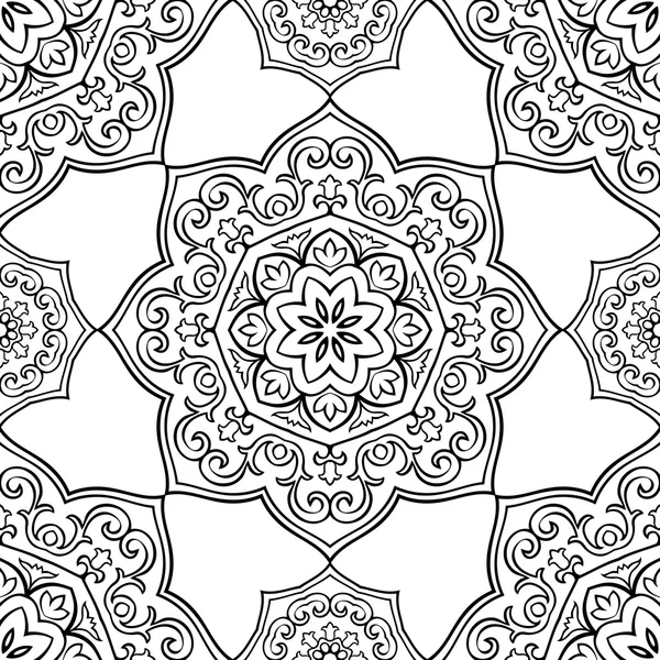 Naadloze patroon van mandala 's. — Stockvector