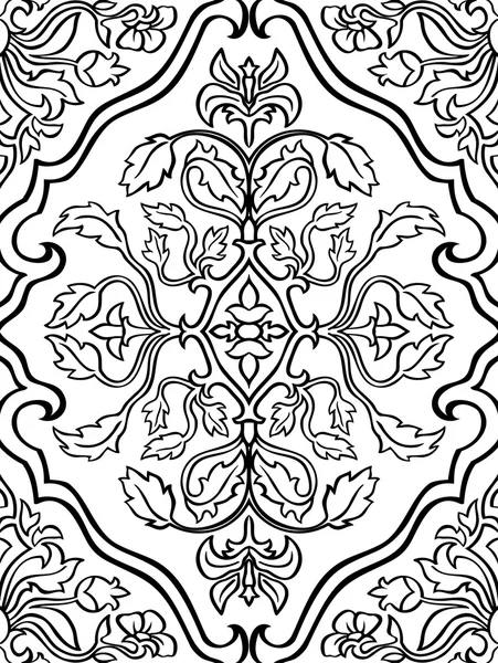 Oriental, floral ornament. — Stockvector