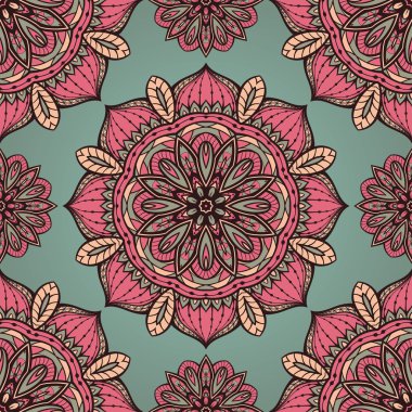 Telkari pembe ve gri desen.