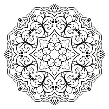 basit çiçek mandala. 