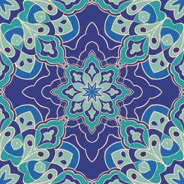 Mavi şark süsleme.