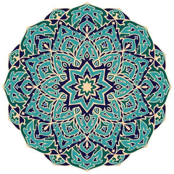 Eastern Blue Mandala. — Stock vektor