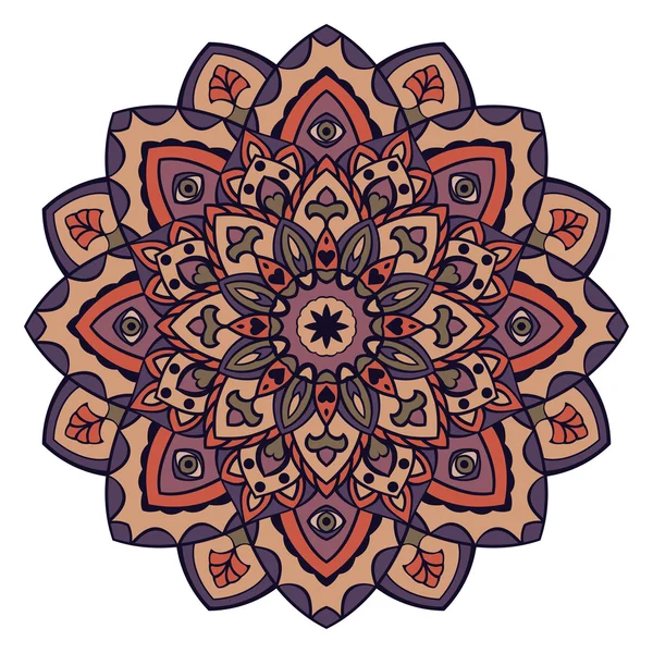 Mandala vintage stylisé . — Image vectorielle