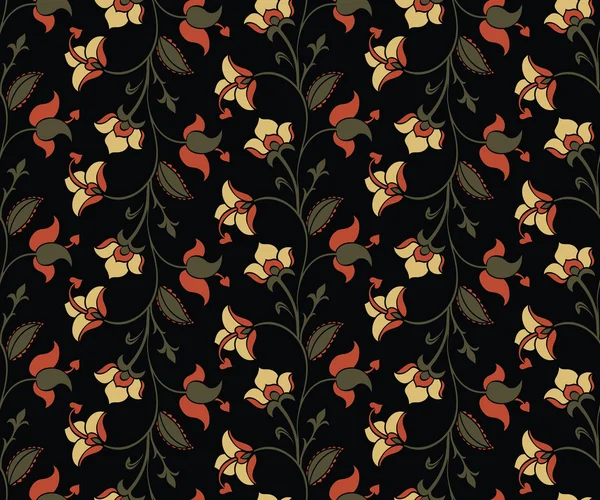 Floral vintage pattern. — Stock Vector