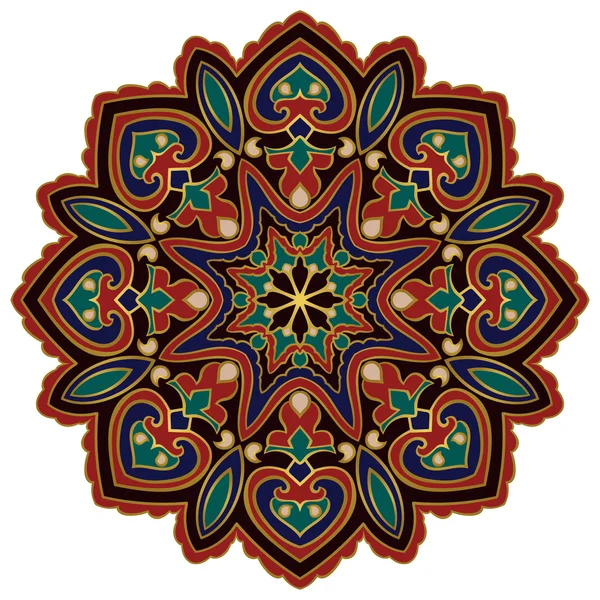 Mandala foncé stylisé . — Image vectorielle