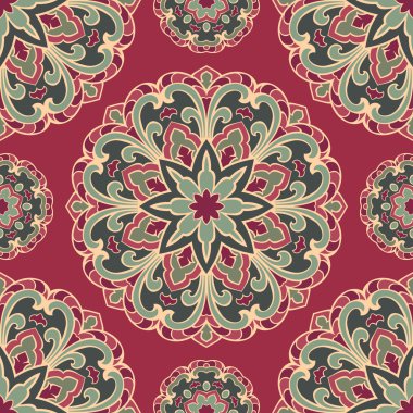 Mandala renkli desen.