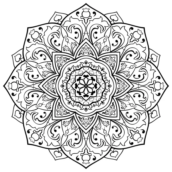 Mandala florală vectorială . — Vector de stoc