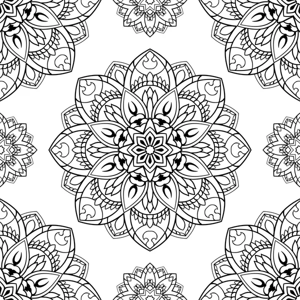 Ornamento floral oriental . — Vetor de Stock