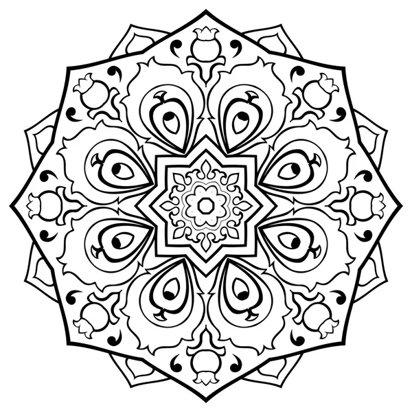Mandala de filigrana vectorial . — Archivo Imágenes Vectoriales