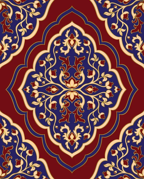 Vorlage für orientalischen Teppich. — Stockvektor