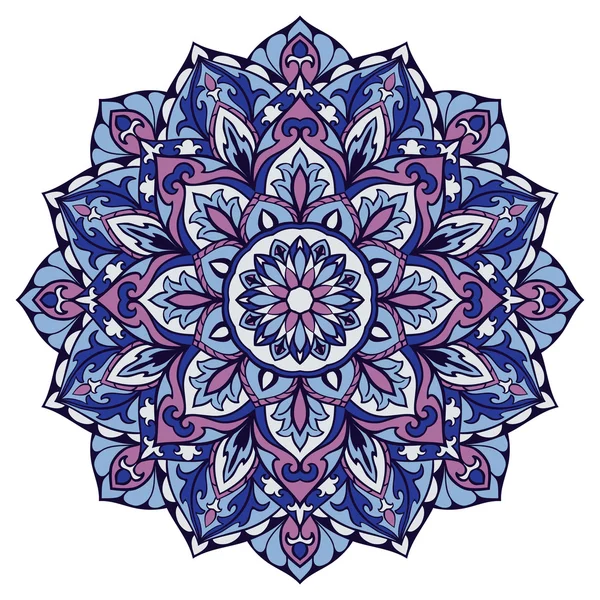 Mavi vektör mandala.