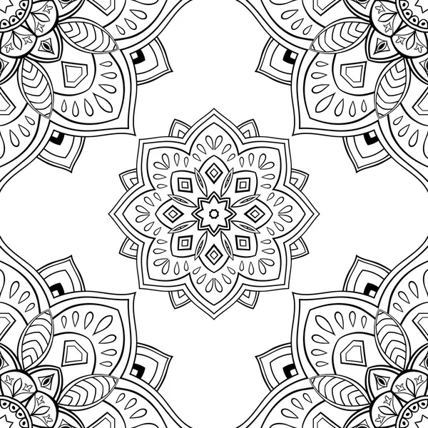 Ornamento abstracto oriental . — Vector de stock