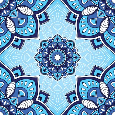 Mavi mandalalar paterni. 