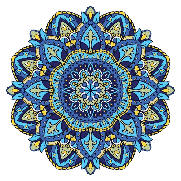 Çiçek mavi mandala.