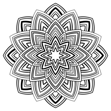 Vektör basit mandala.