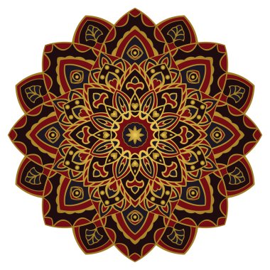 Stilize karanlık mandala.
