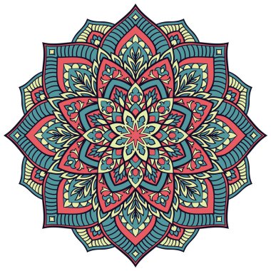 Çiçek süs mandala. 
