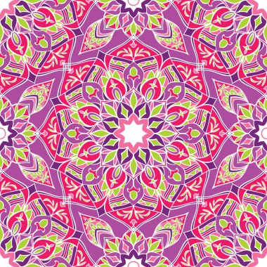 Mandalalar ile renkli desen.