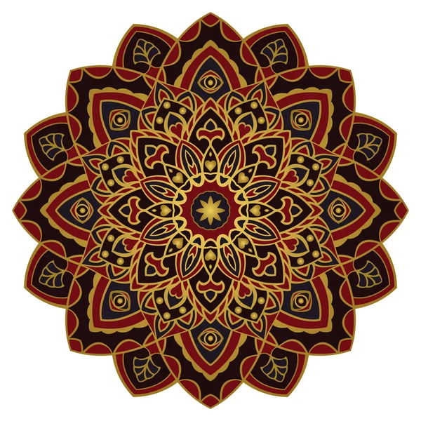 Stilize karanlık mandala. — Stok Vektör