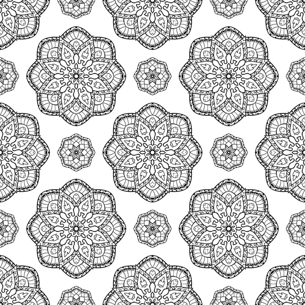 Vector patroon van mandala 's. — Stockvector