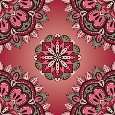 Basit pembe ve gri desen.