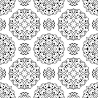 Mandalalar seamless modeli. 