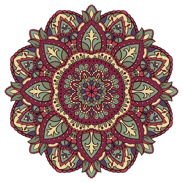 Floral vector mandala. — Stock Vector