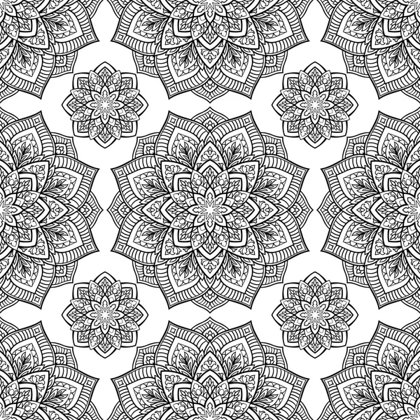 Ornamento orientale di mandala . — Vettoriale Stock