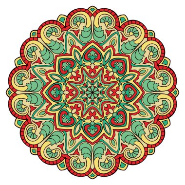 Oryantal renkli mandala.