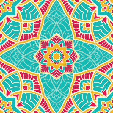 Parlak mandalalar paterni. 