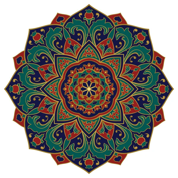 Mandala noir vintage . — Image vectorielle