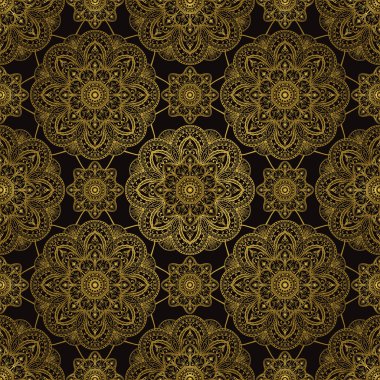 Soyut altın süsleme.