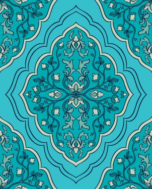 kesintisiz mavi süsleme.