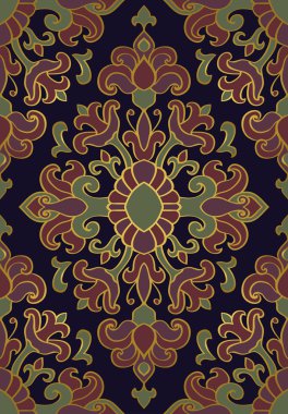 Şark halı için şablon.