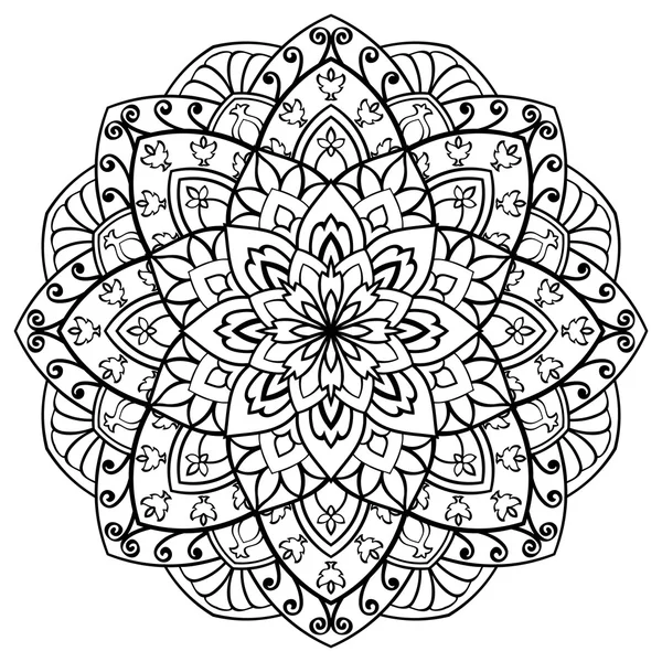 Vektor filigrán mandala. — Stock Vector