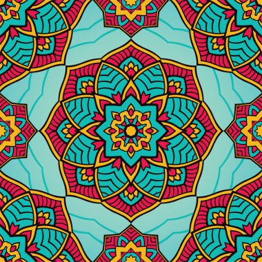 Parlak mandalalar paterni. 