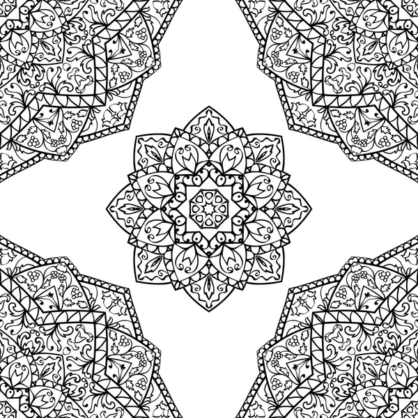 Abstraktes Muster von Mandalas. — Stockvektor