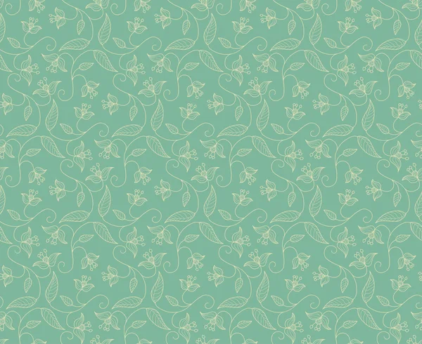 Ornement floral céladon — Image vectorielle