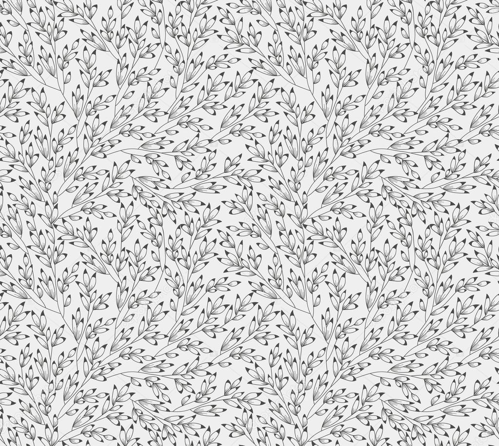 Grey floral background — Stock Vector © matorinni 52674771