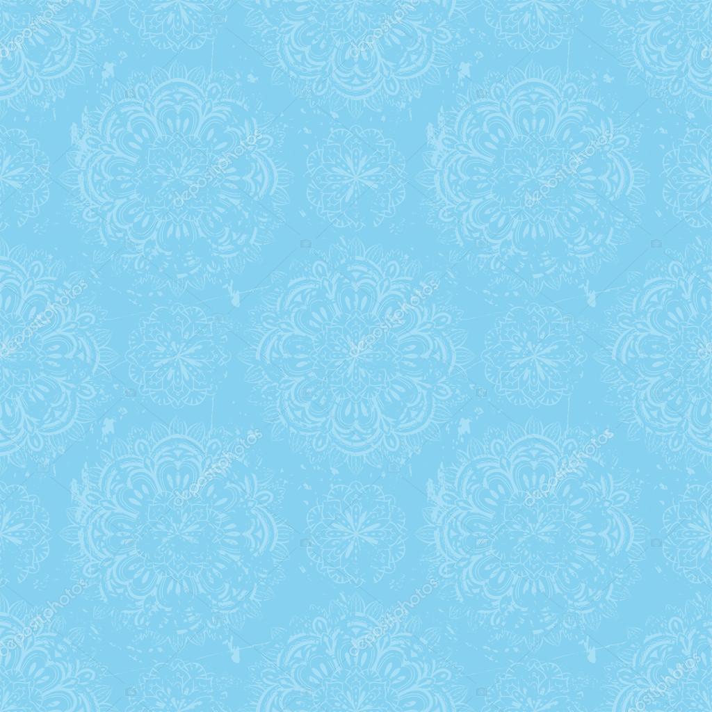 Vintage Sky Blue Seamless Background With Scuffed Stock Vector