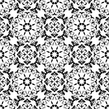 Art Nouveau unsurları ile Seamless Modeli.