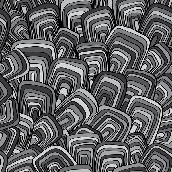 Abstract,vector, seamless monochrome pattern — Stock Vector